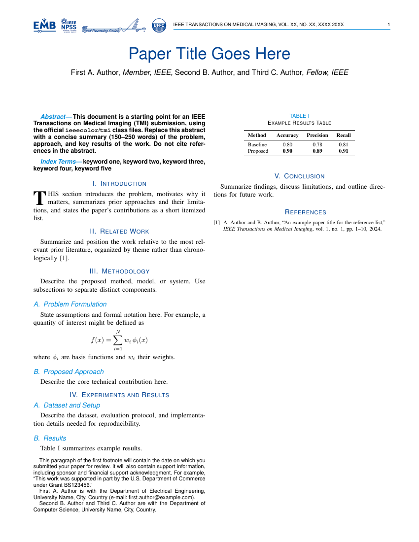 IEEE Transactions on Medical Imaging preview